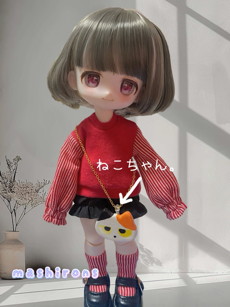 1/8ドール用「ネコちゃん」ポシェット⭐︎ボニバニ6