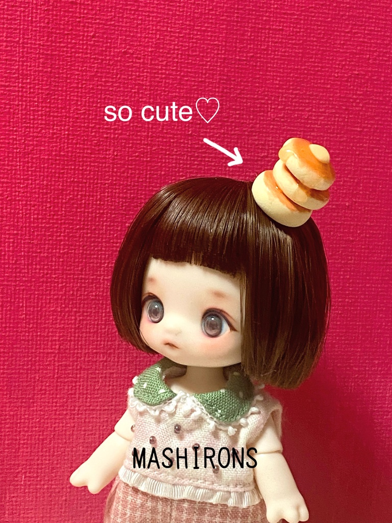 ドール用ヘアパーツ ホットケーキ(kumukuku セイロンサイズ)