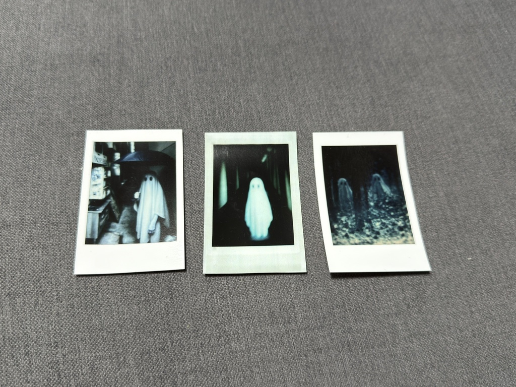 シーツおばけのチェキステッカー 3枚セット