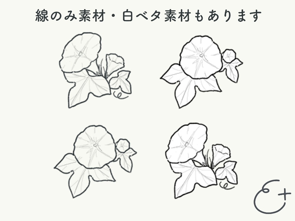 アサガオのオンセ汎用素材