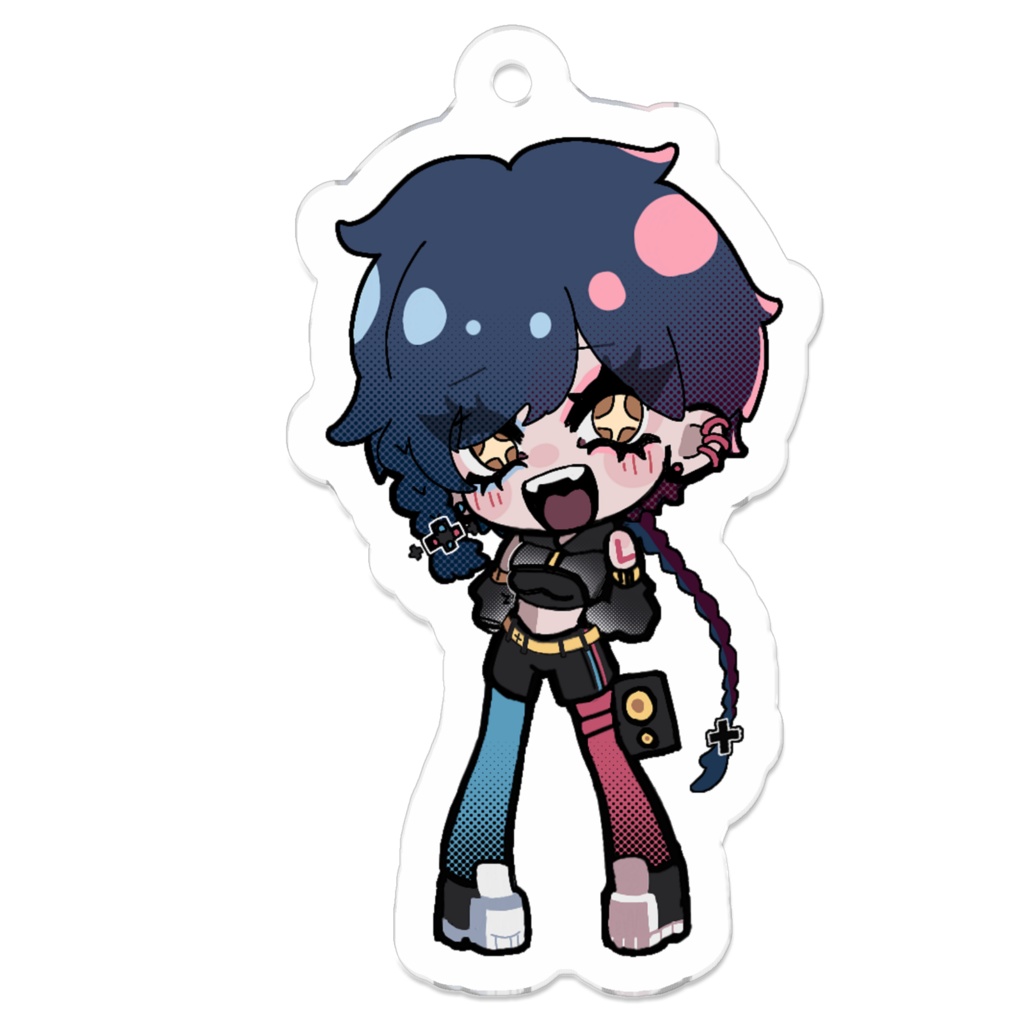 ｼｬﾉﾝﾁｬﾝアクリルキーホルダー〈A↑B→＋＋＋〉