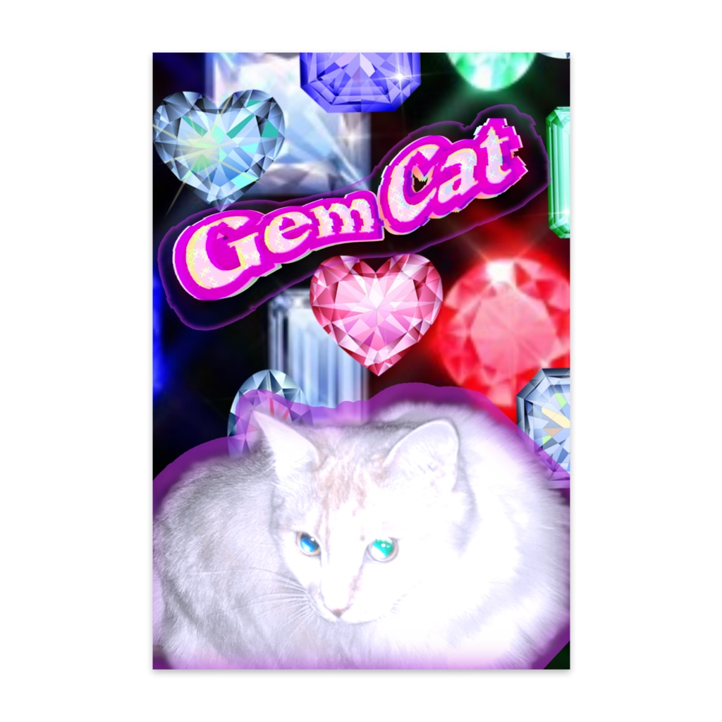 Gem Cat ポストカード10枚