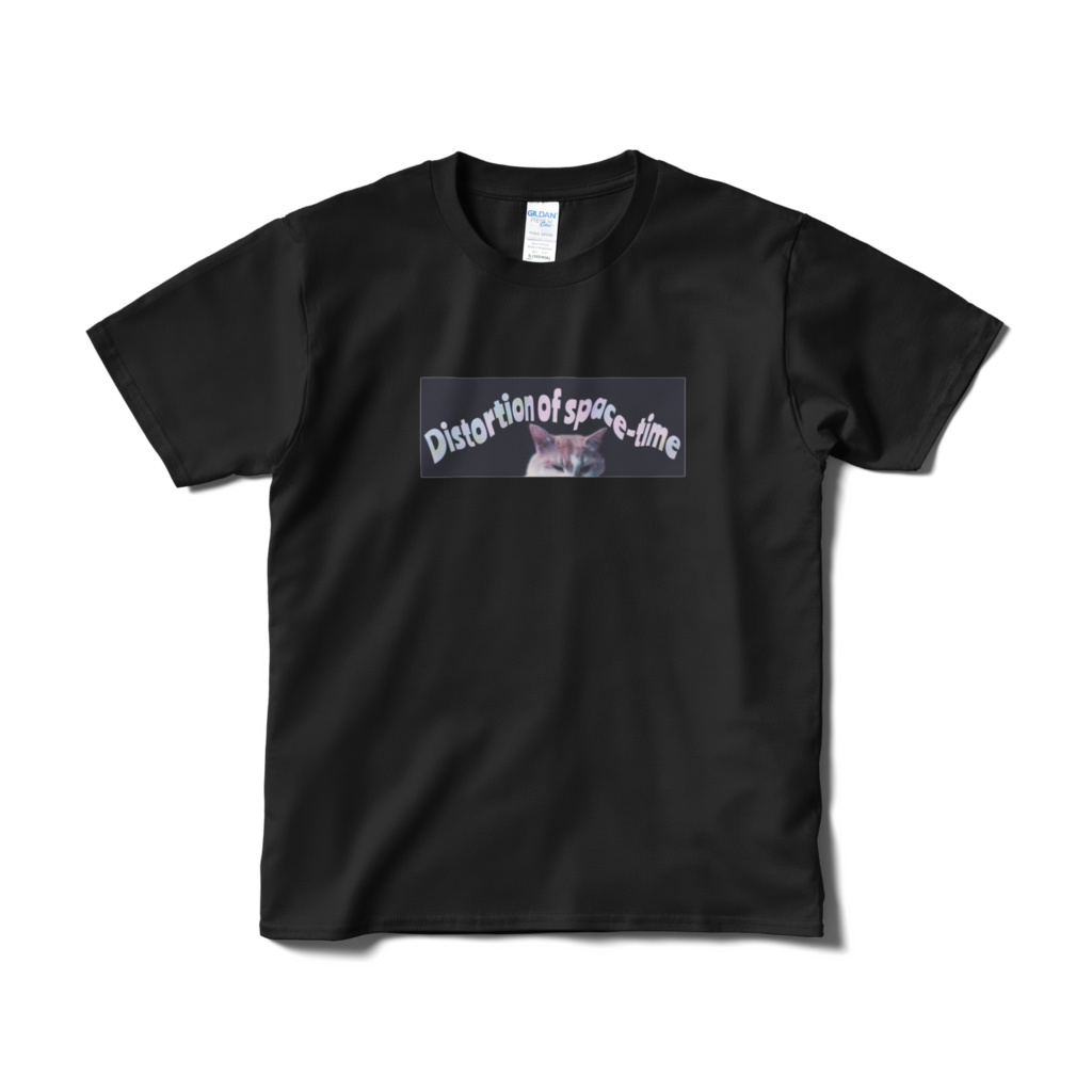 Distortion of space-time　ブラックTシャツ