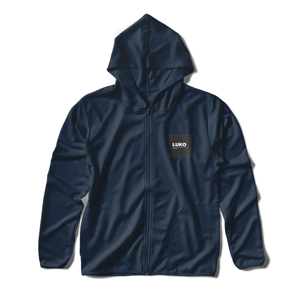 ブティックルコのジップパーカー ネイビー