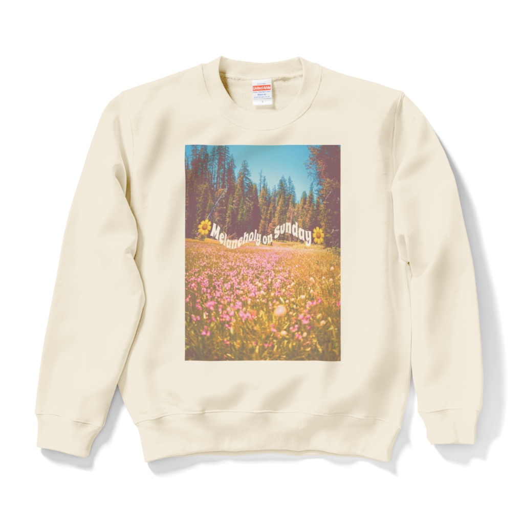 お花畑　スウェット　ナチュラル