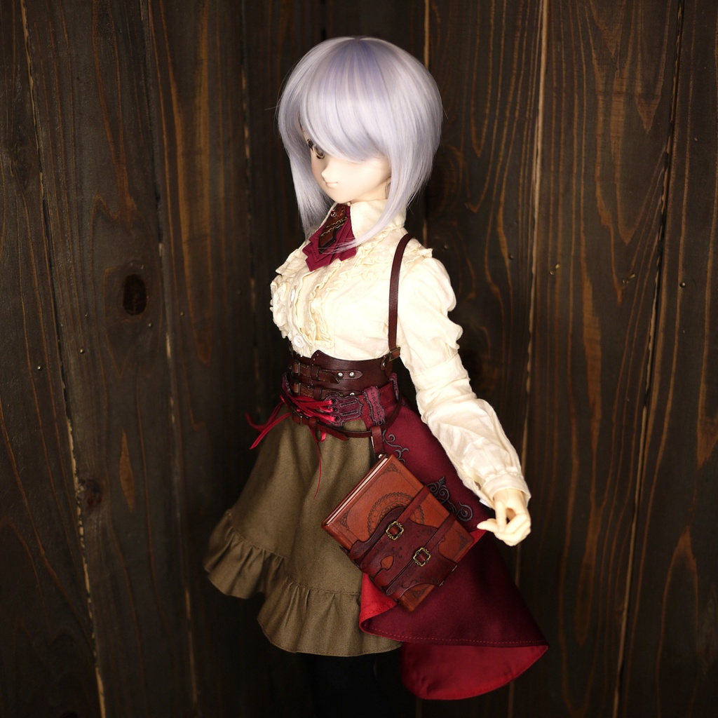 [受注生産] 1/3ドール 魔導書&ホルダーセット 本革