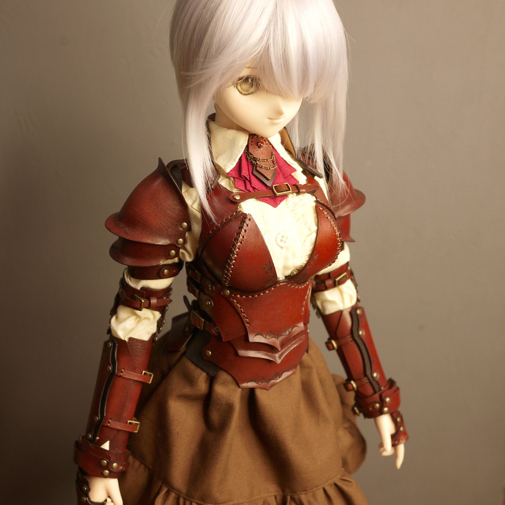 [受注生産] DD（M胸、L胸）レザーアーマーセット 本革