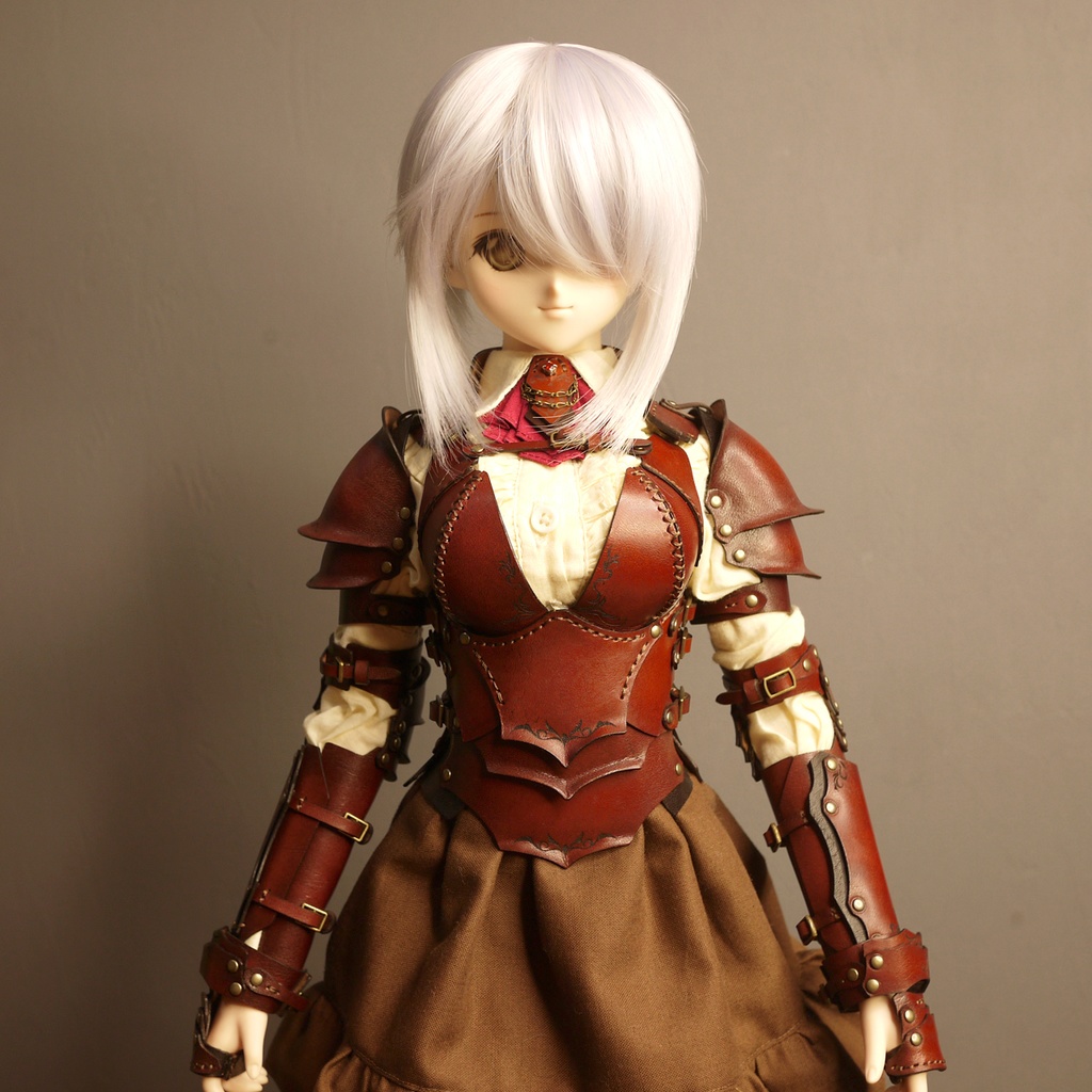 [受注生産] DD（M胸、L胸）レザーアーマーセット 本革