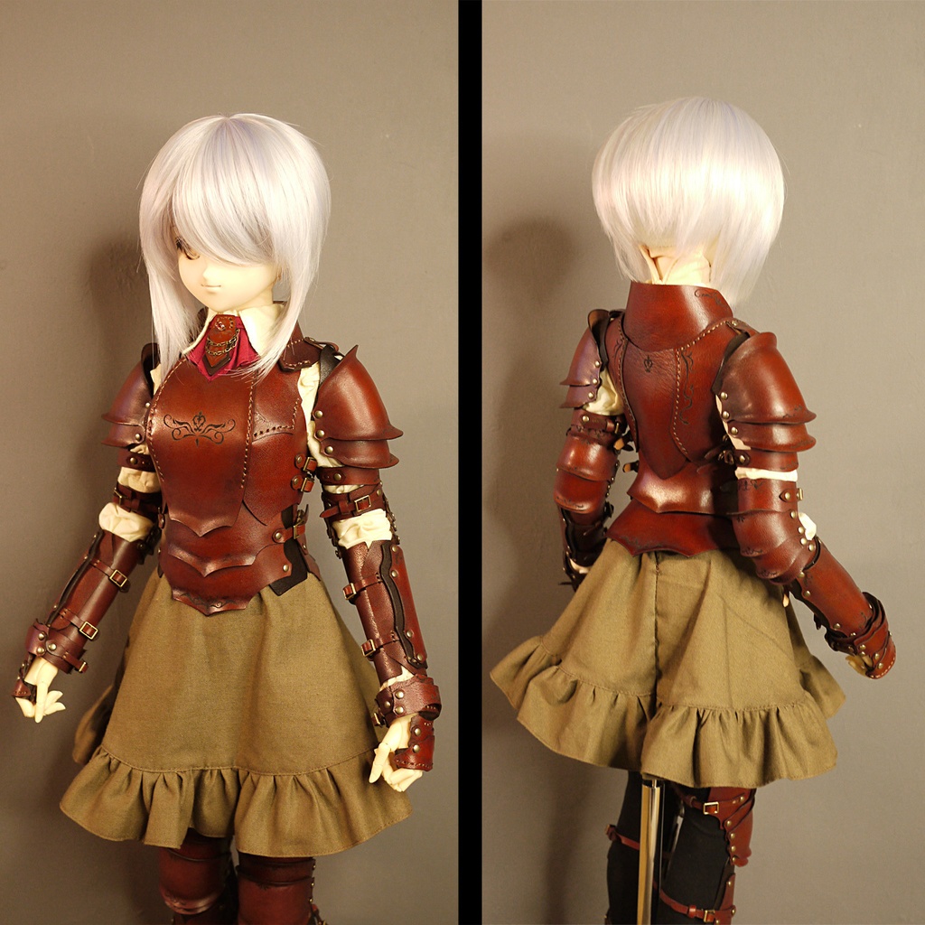 [受注生産] DD（M胸）レザーアーマーセット 本革