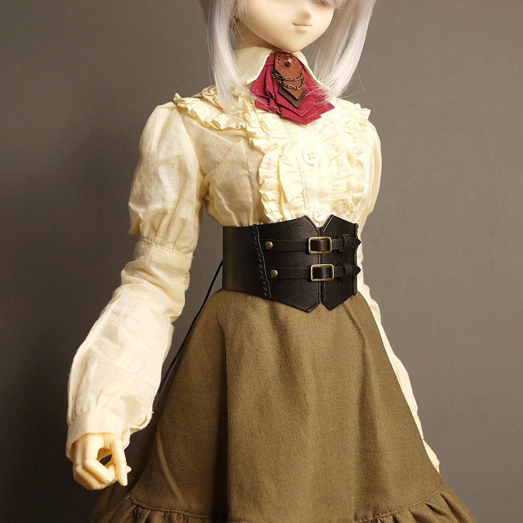 [受注生産] DD,DDdy（S/M/L胸）スチームパンク コルセット03 本革