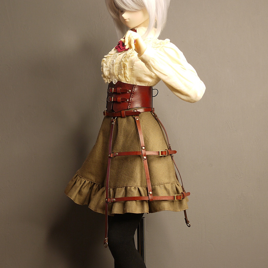 [受注生産] 1/3ドール スチームパンク クリノリン 本革