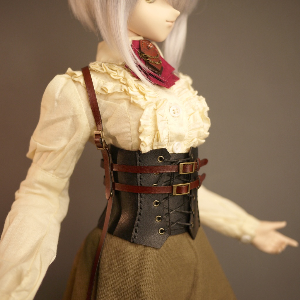 1/3ドール スチームパンク ハーネス02 本革