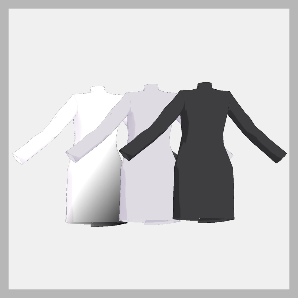 【おまけ無料】Marcato - Stand-up collar dress with padded shoulders