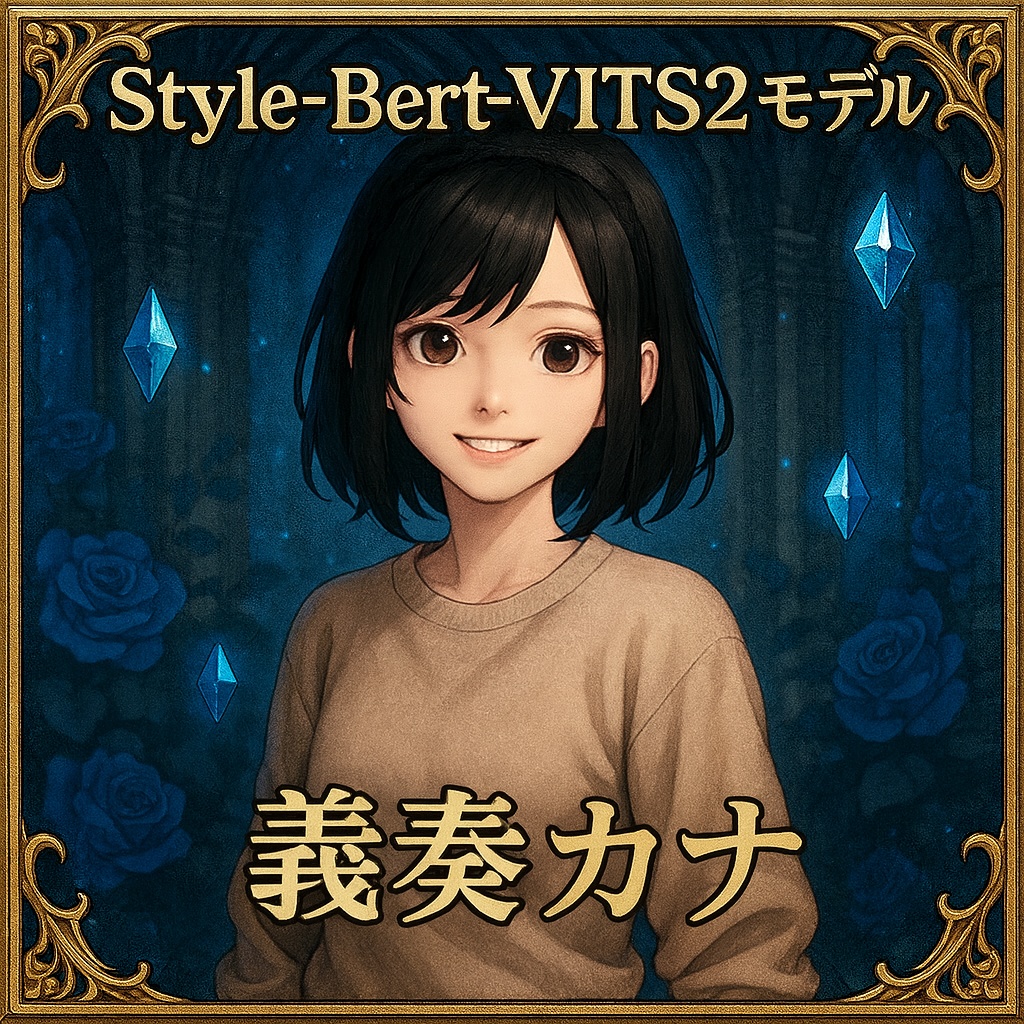 【SBV2, RVC, 商用利用可】ボイスモデル「義奏 カナ」【Style-Bert-VITS2】