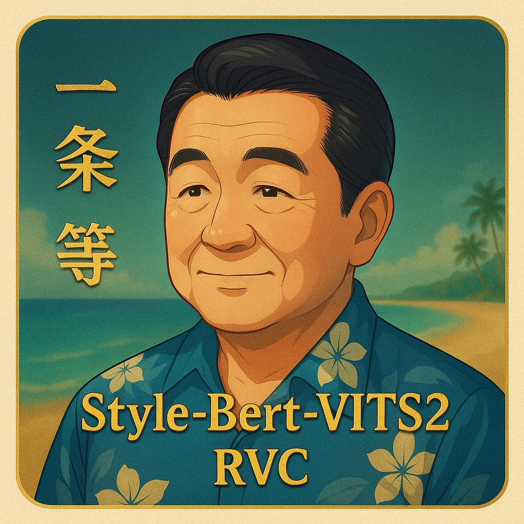 【SBV2, RVC, 商用利用可】ボイスモデル「一条 等」【Style-Bert-VITS2】