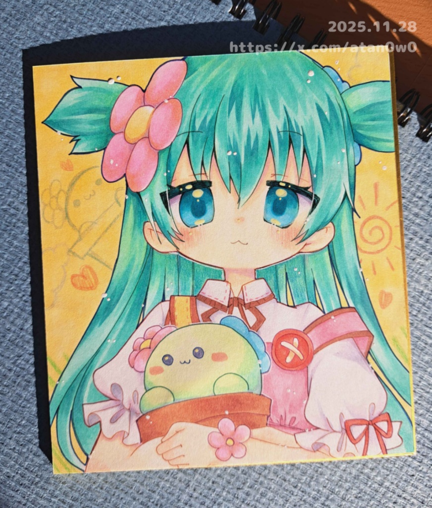 ECO/シャボタン・アルマ-ミニ色紙