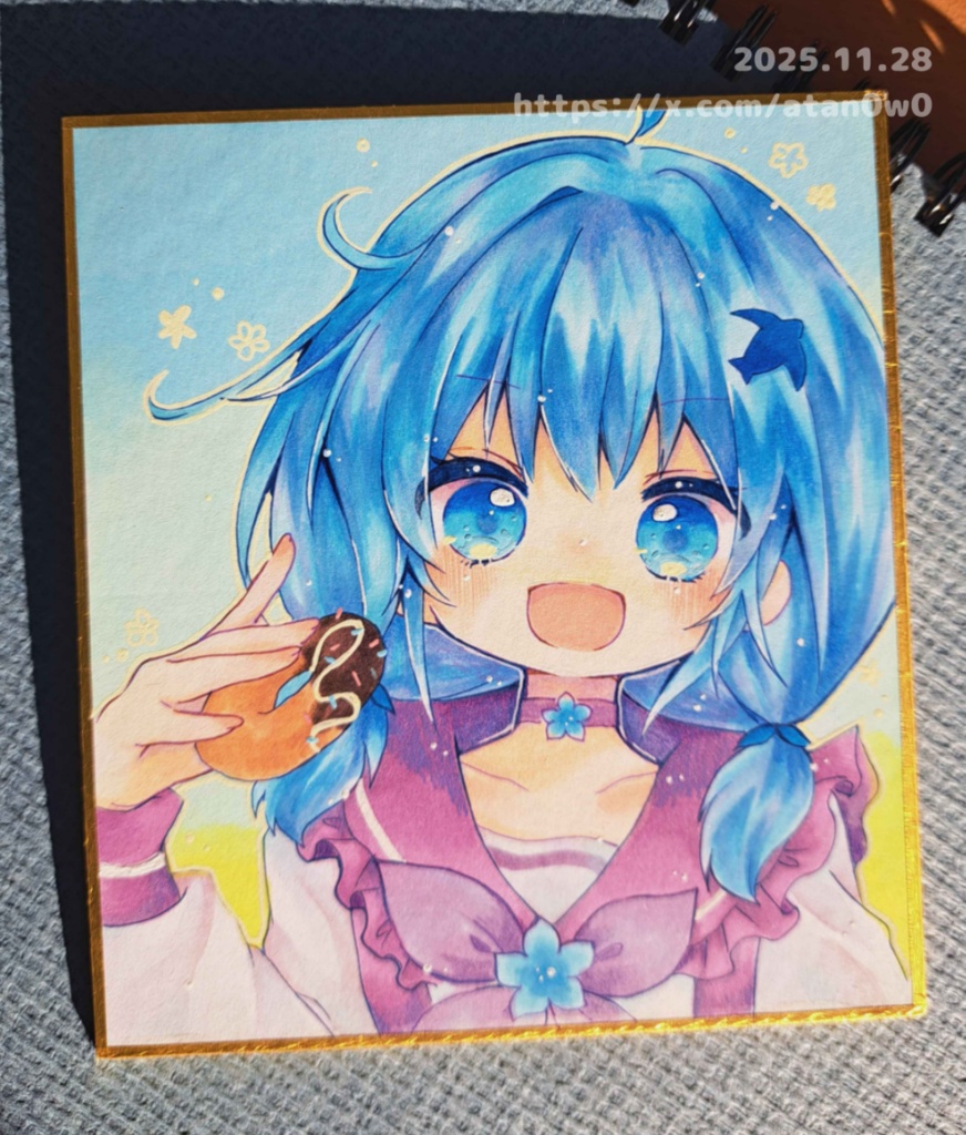 花騎士/デルフィニウム-ミニ色紙