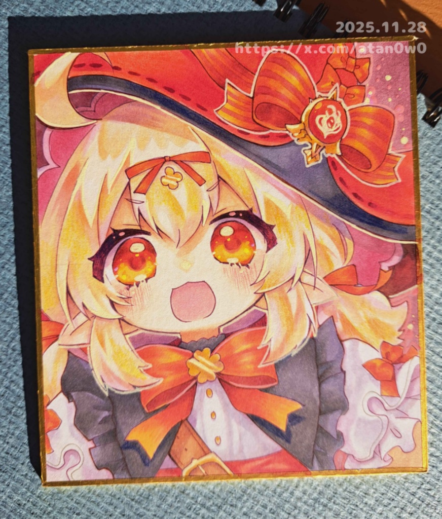 原神/クレーちゃん-ミニ色紙