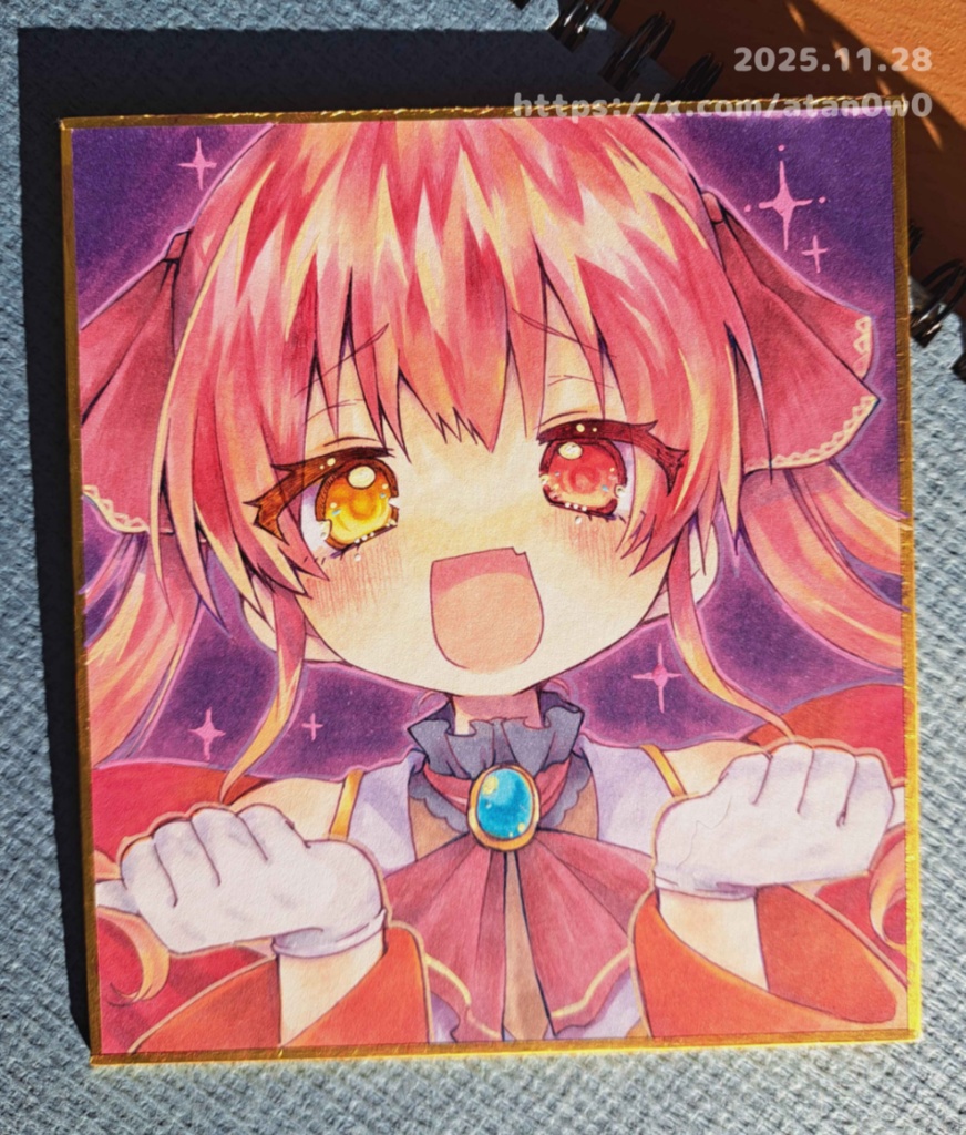 ホロ/宝鍾マリン-ミニ色紙