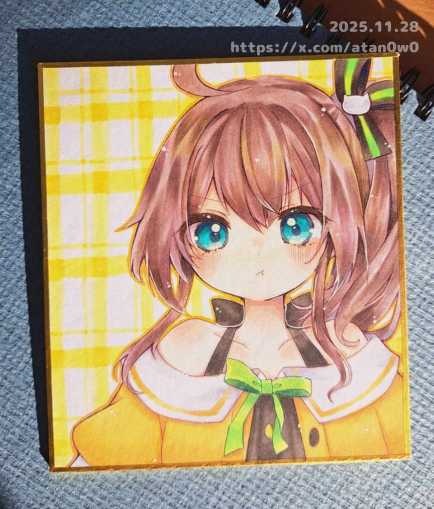 ホロ/夏色まつり②-ミニ色紙