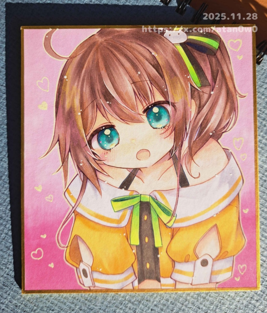 ホロ/夏色まつり①-ミニ色紙