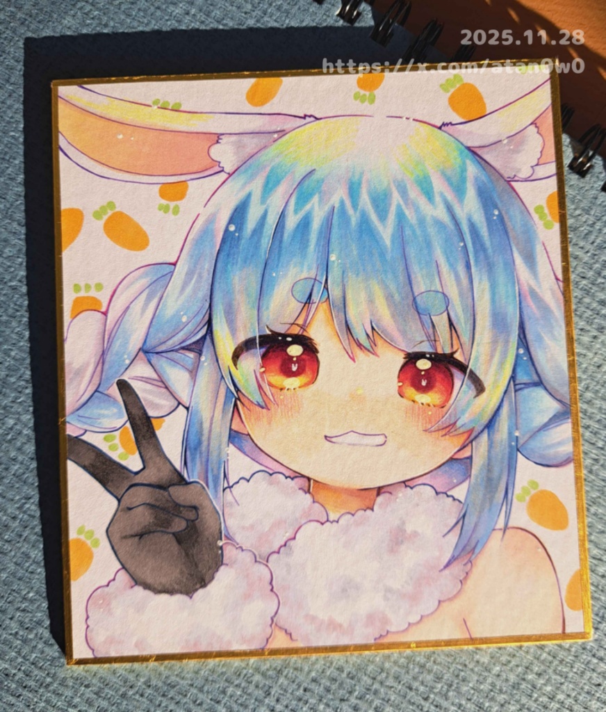 ホロ/兎田ぺこら-ミニ色紙