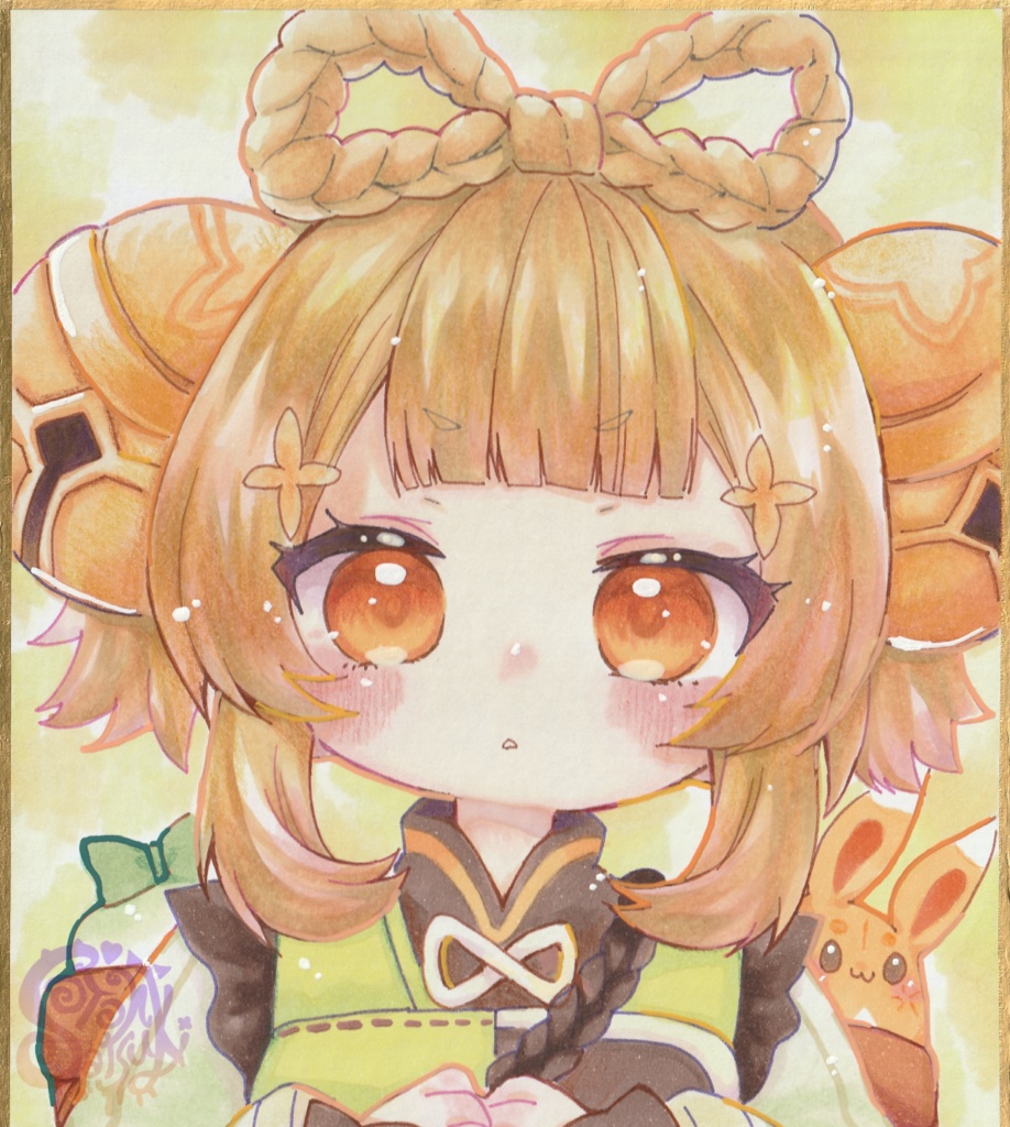 ミニ色紙/ヨォーヨ