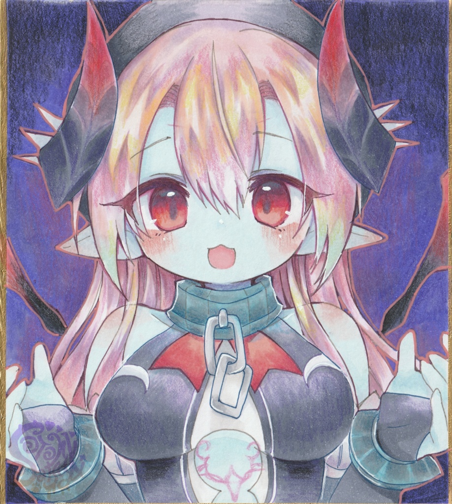 ミニ色紙/アスモデウス