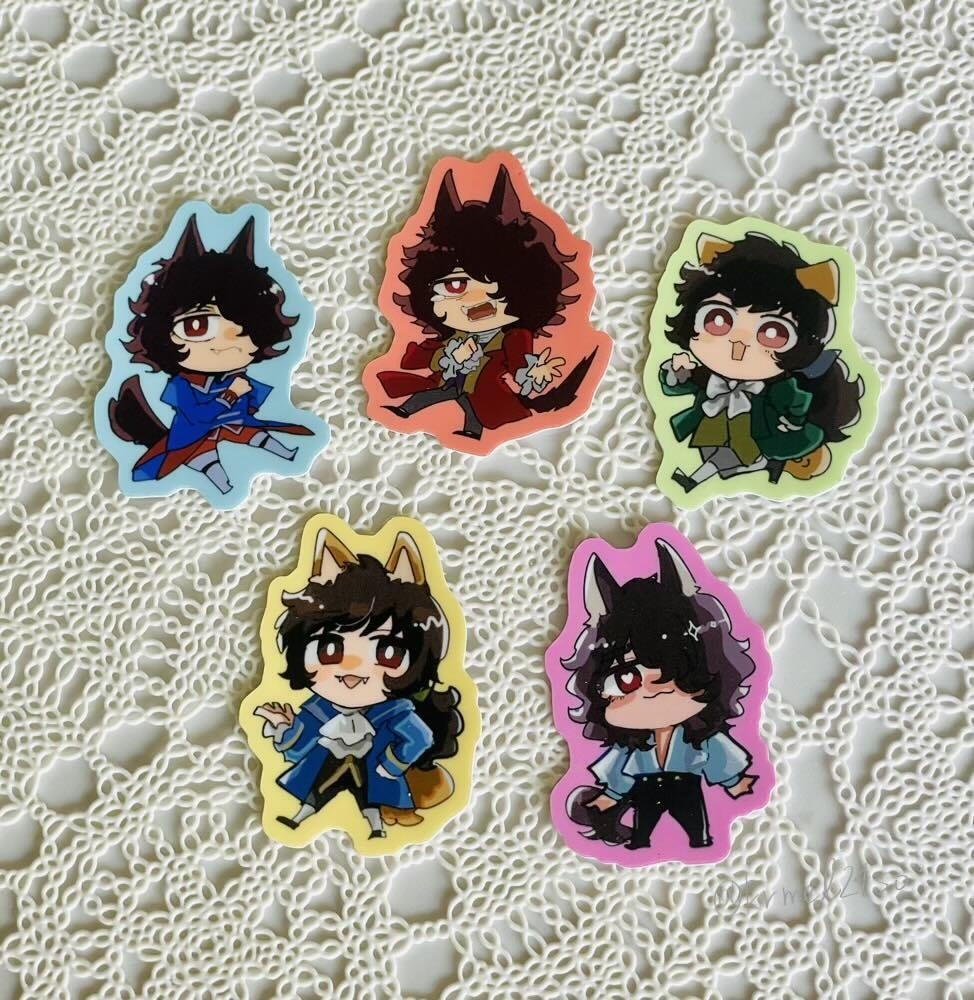 5匹のワンドレ🐶シール