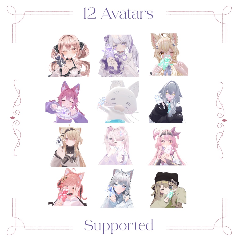 Melt Heart Wand|とろけるハートの魔法のステッキ〈12アバター対応〉