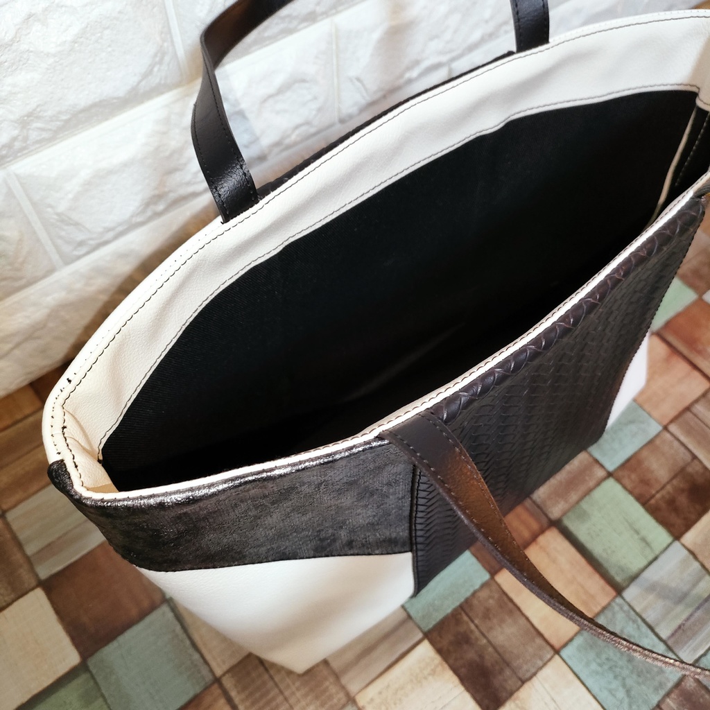 山鳥毛イメージフェイクレザートート