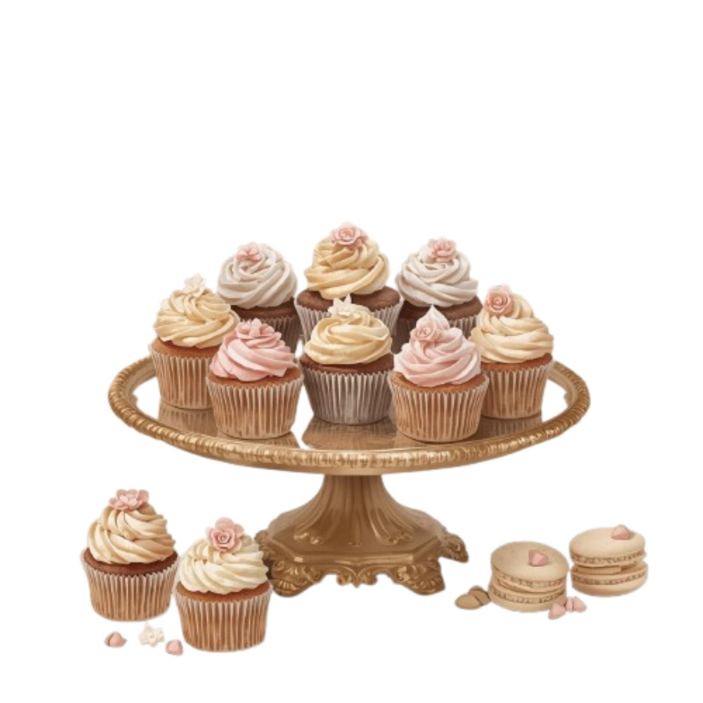 【モカ色カフェシリーズ】水彩アンティーク風クリップアート10点セット ¦ PNG背景透過