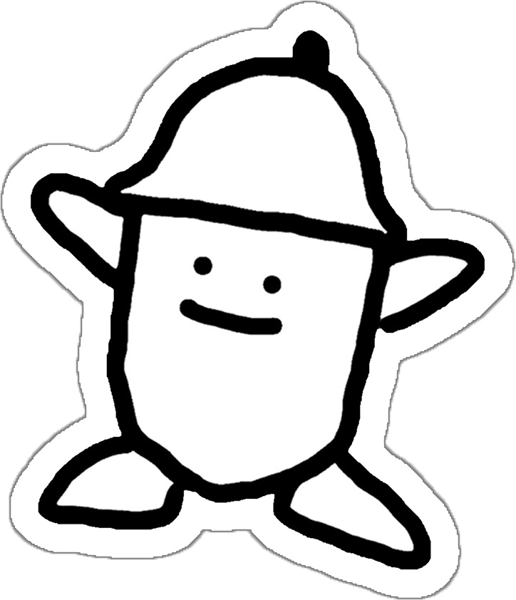 どんぐりくん ダイカット ステッカー