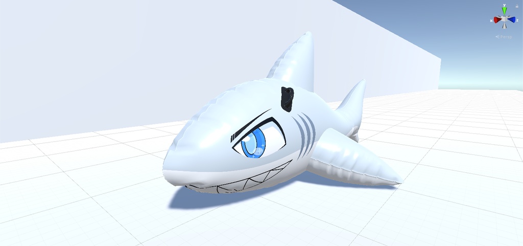 サメフロート 3Dモデル