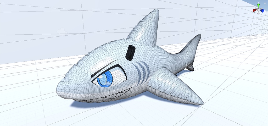 サメフロート 3Dモデル