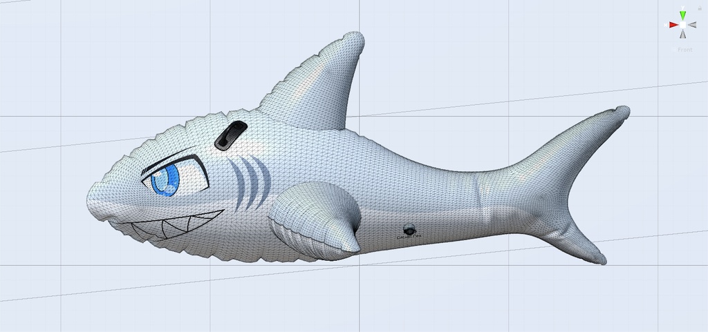 サメフロート 3Dモデル