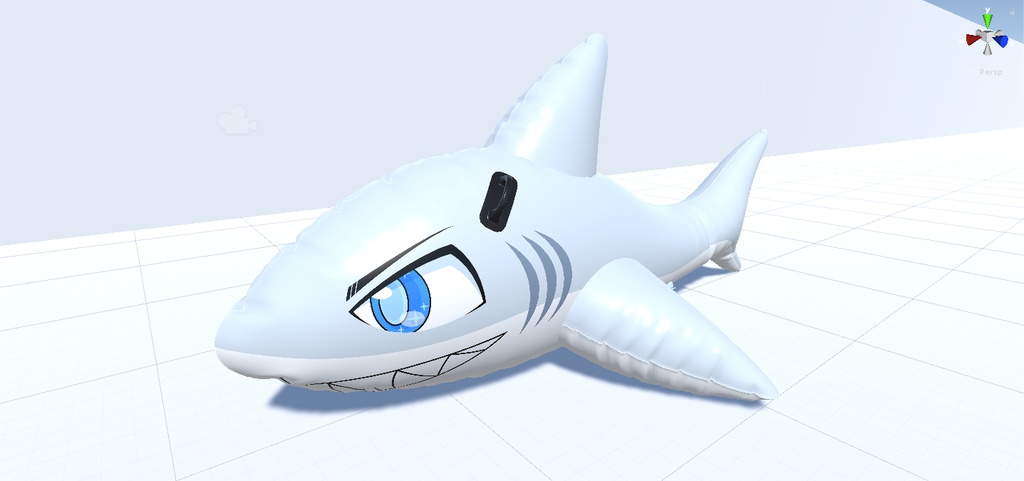 サメフロート 3Dモデル