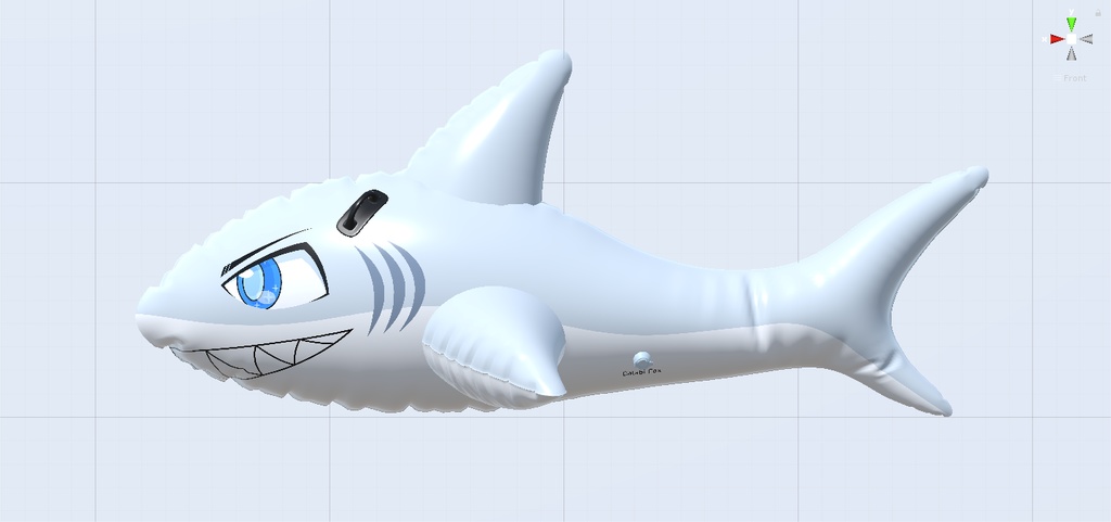 サメフロート 3Dモデル