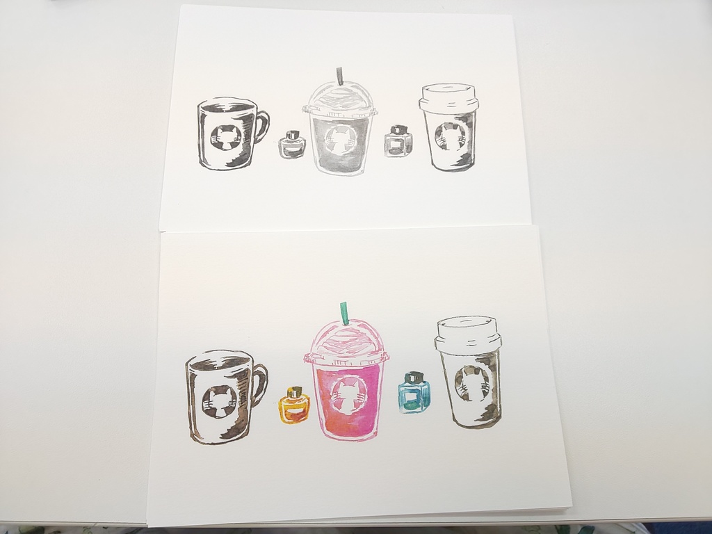 A6吸い取り紙(カフェタイム)