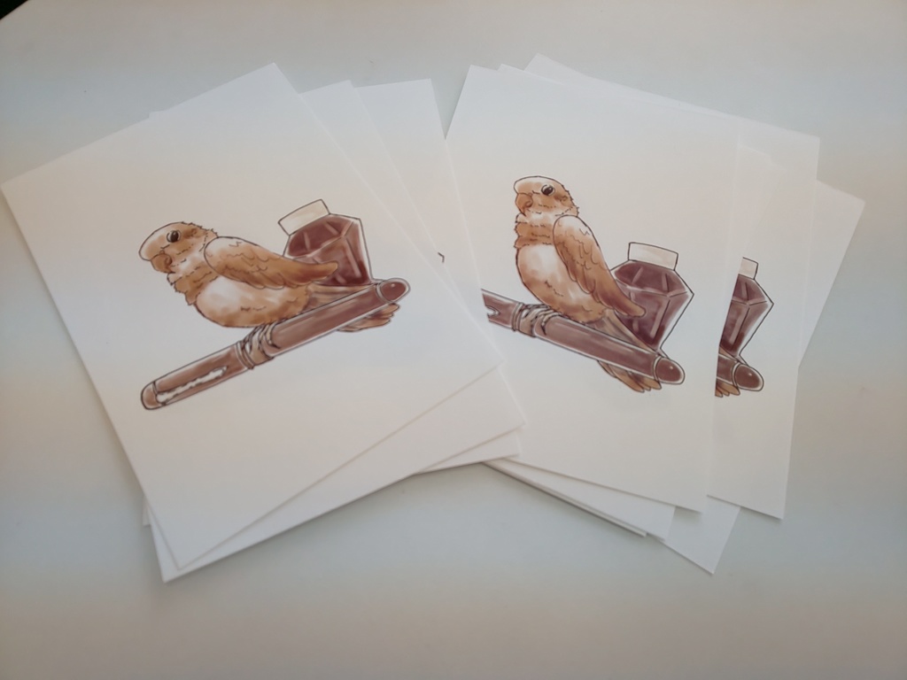 A6吸い取り紙(鳥さん)