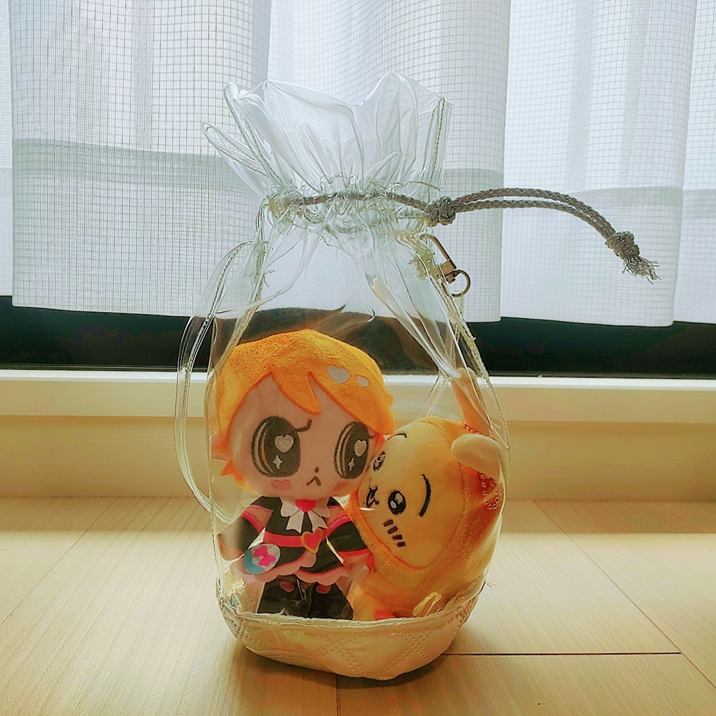プールバック風ぬいバック　クリア