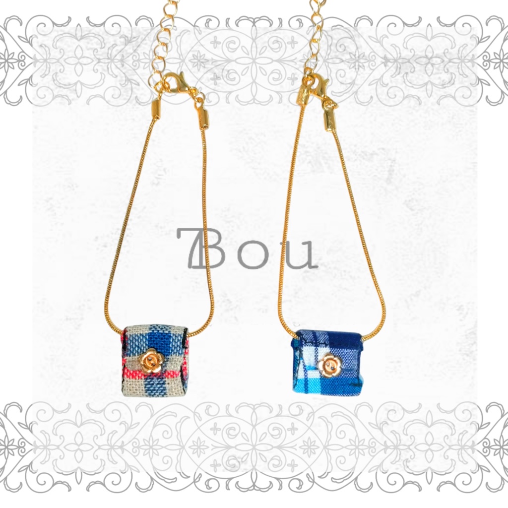 チェック柄ポシェット