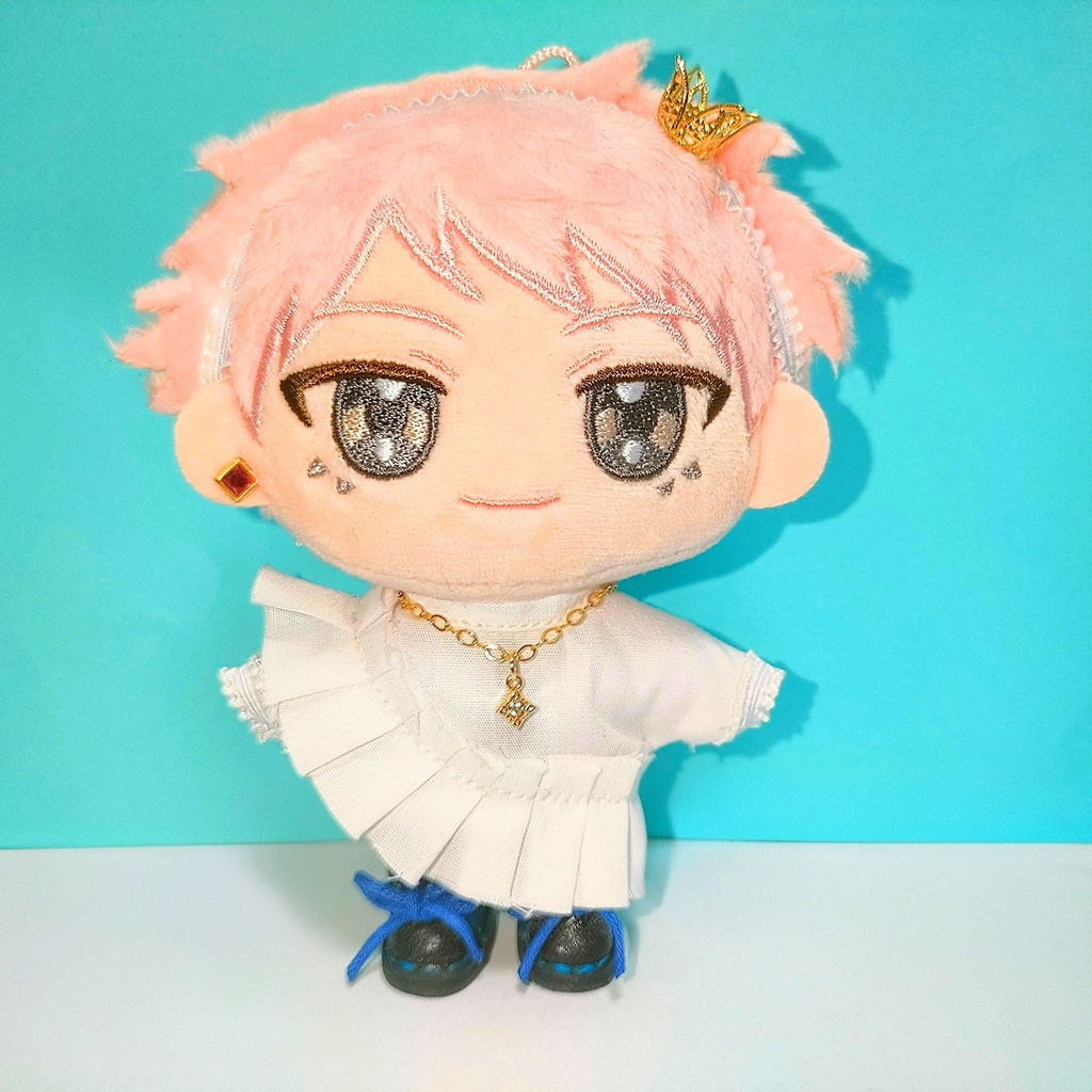 アシメフリルトップス+ネックレス&ヘッドアクセ