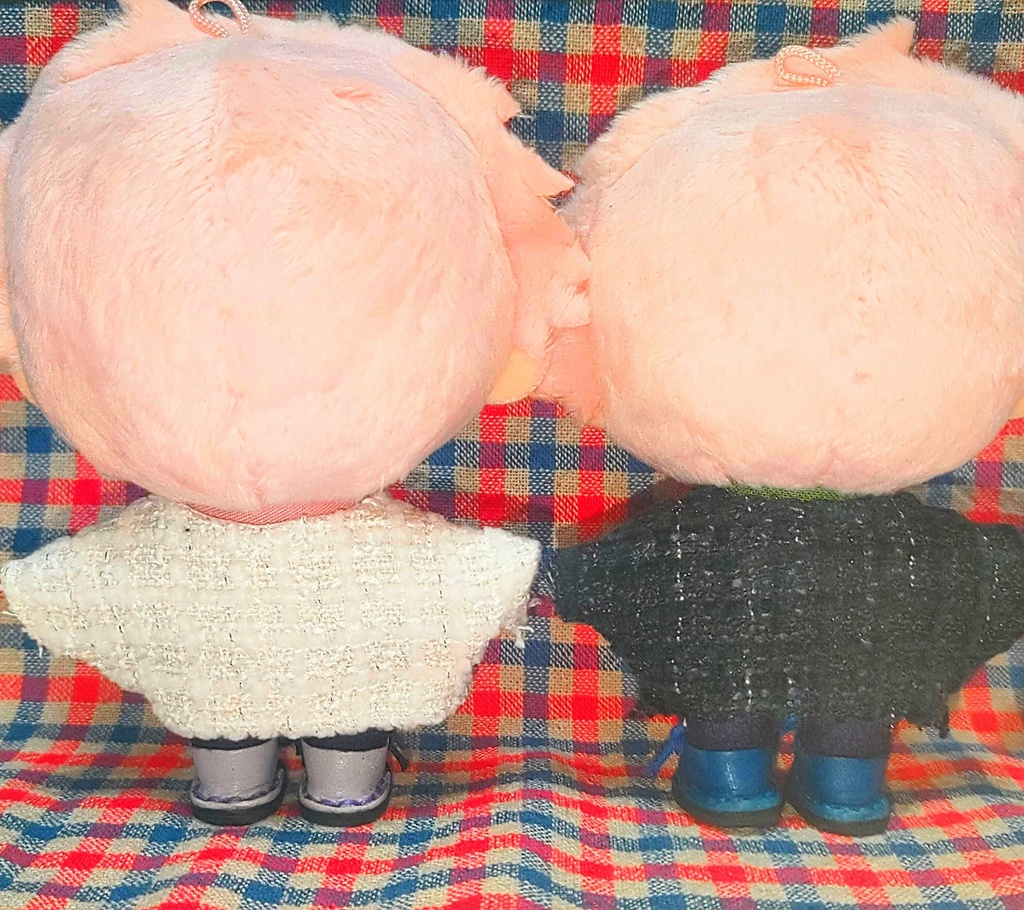 ツイードジャケットぬい服 ぬい服10cm