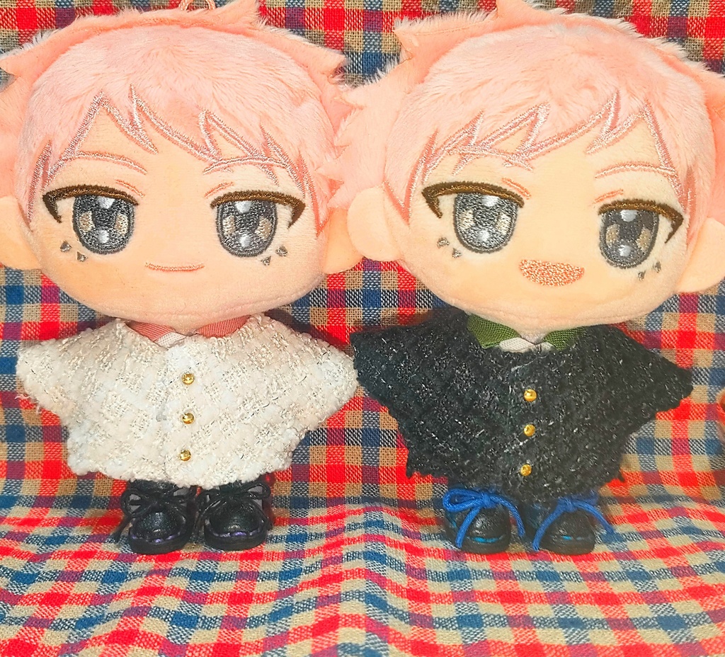 ツイードジャケットぬい服 ぬい服10cm