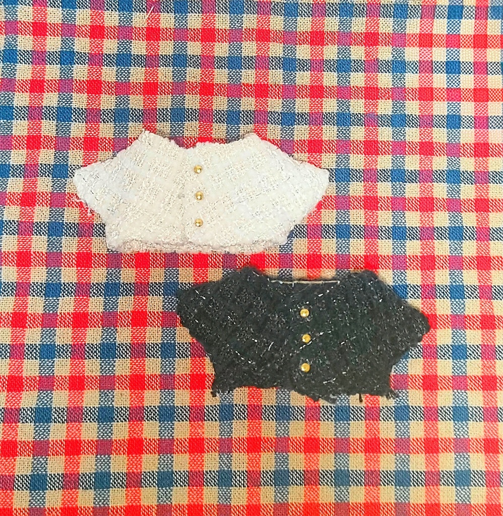 ツイードジャケットぬい服 ぬい服10cm