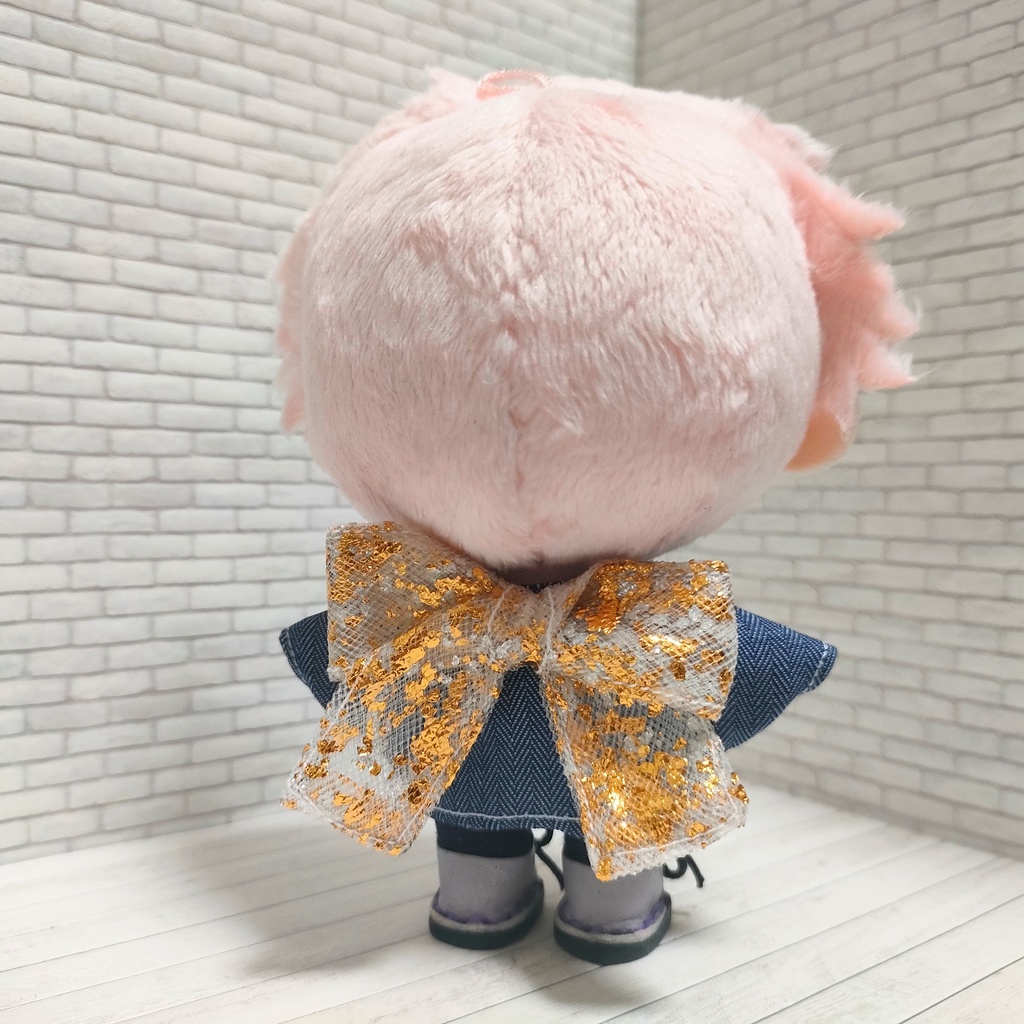 10cmぬい服ぬい用ぬいパル10cm ヘリンボーンジャケットバックリボン