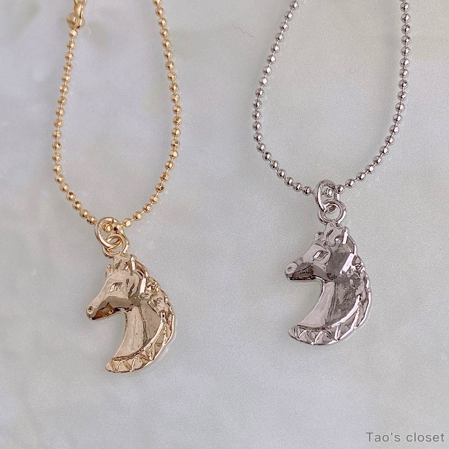 10〜12cmぬい対応/ネックレス/ナイト(ホース)