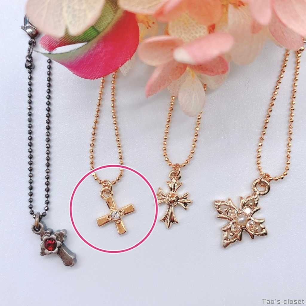 10〜12cmぬい対応/ネックレス/シンプルクロス