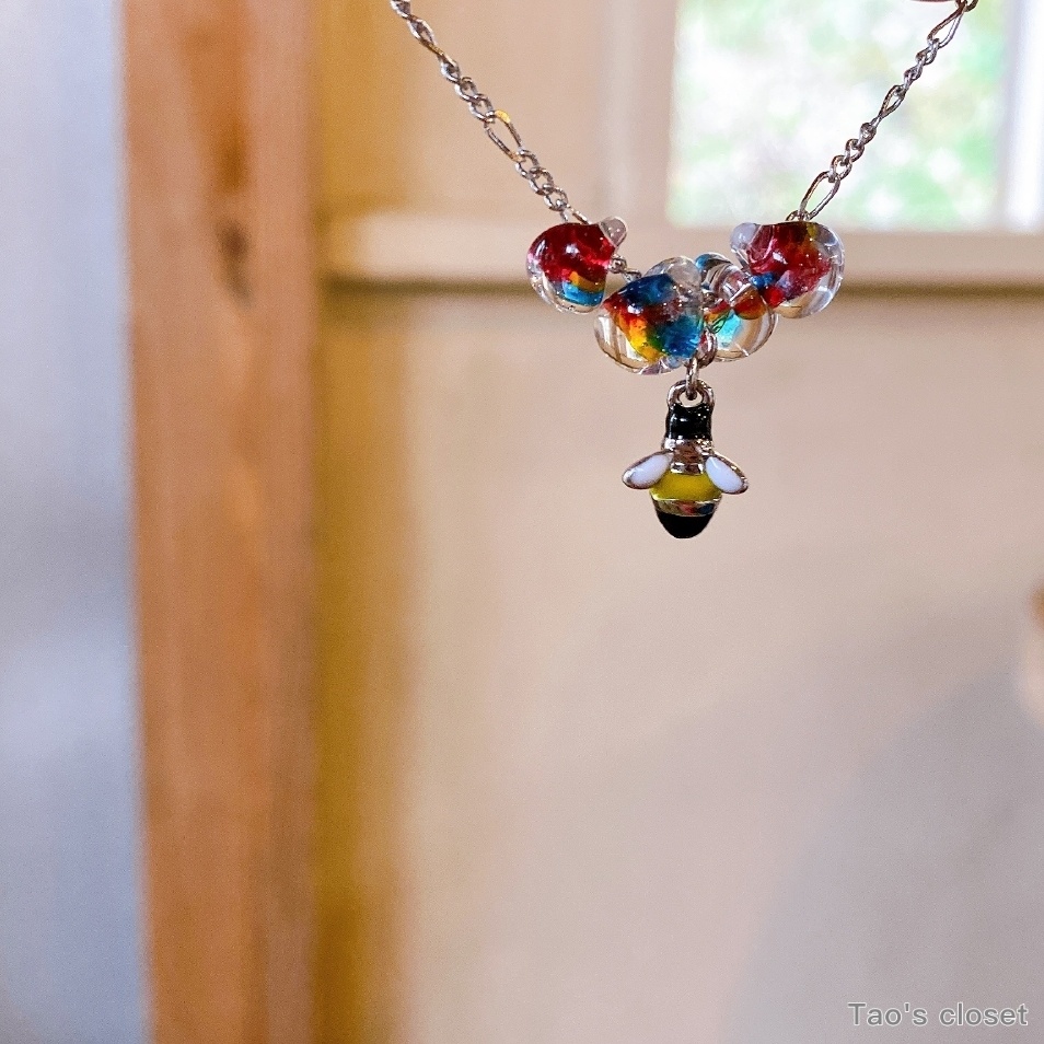 10〜12cmぬい対応/ネックレス/ビー(蜂)/ドリームドロップ(A)